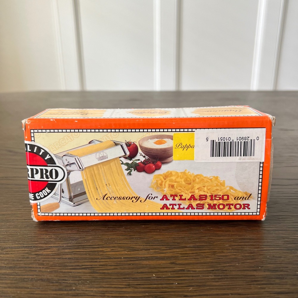 Marcato Atlas 150 Pappardelle Pasta Cutter Attachment Made‎ in Italy NEW